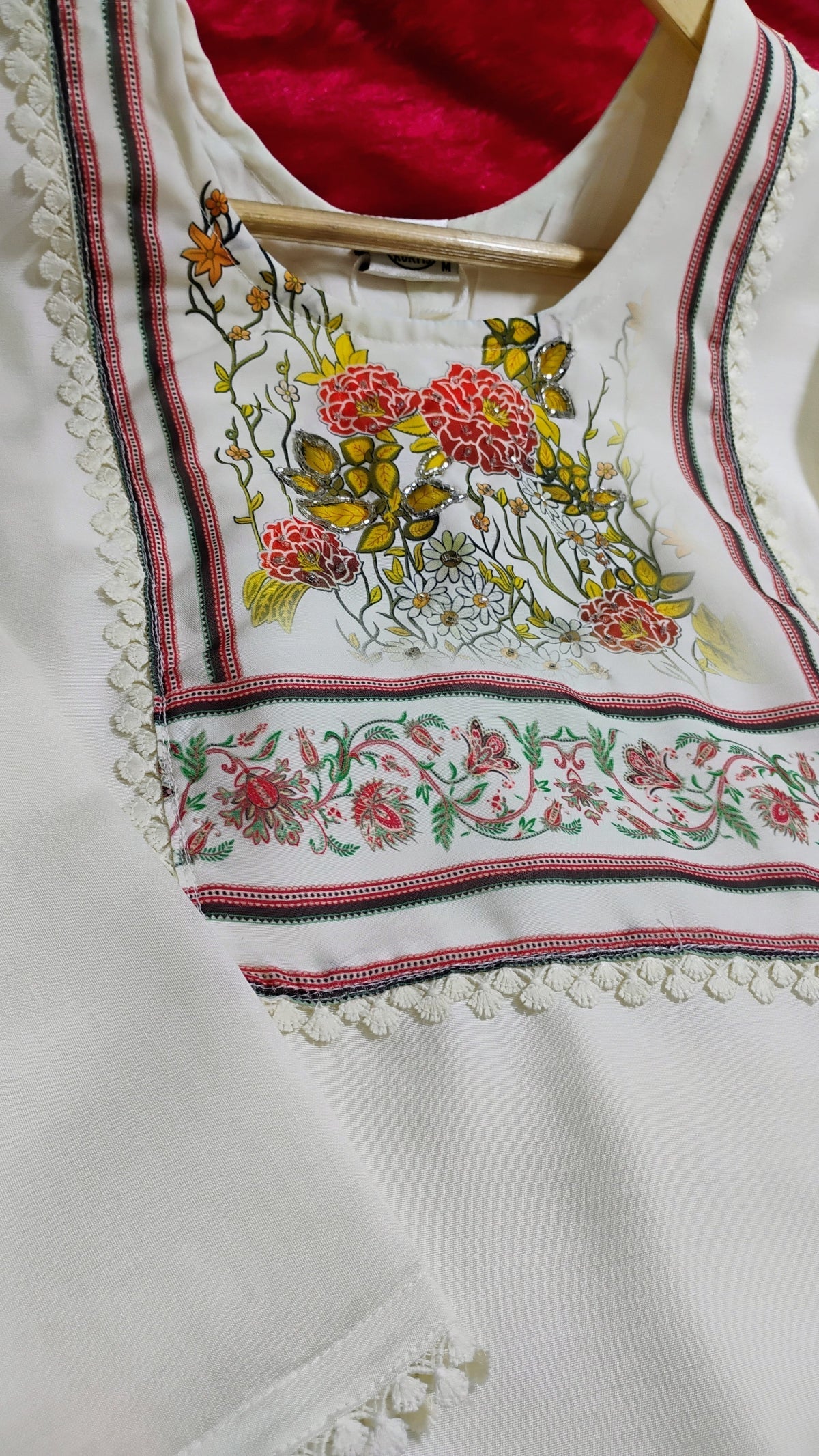 White Color Silk Designer Set with Printed Dupatta