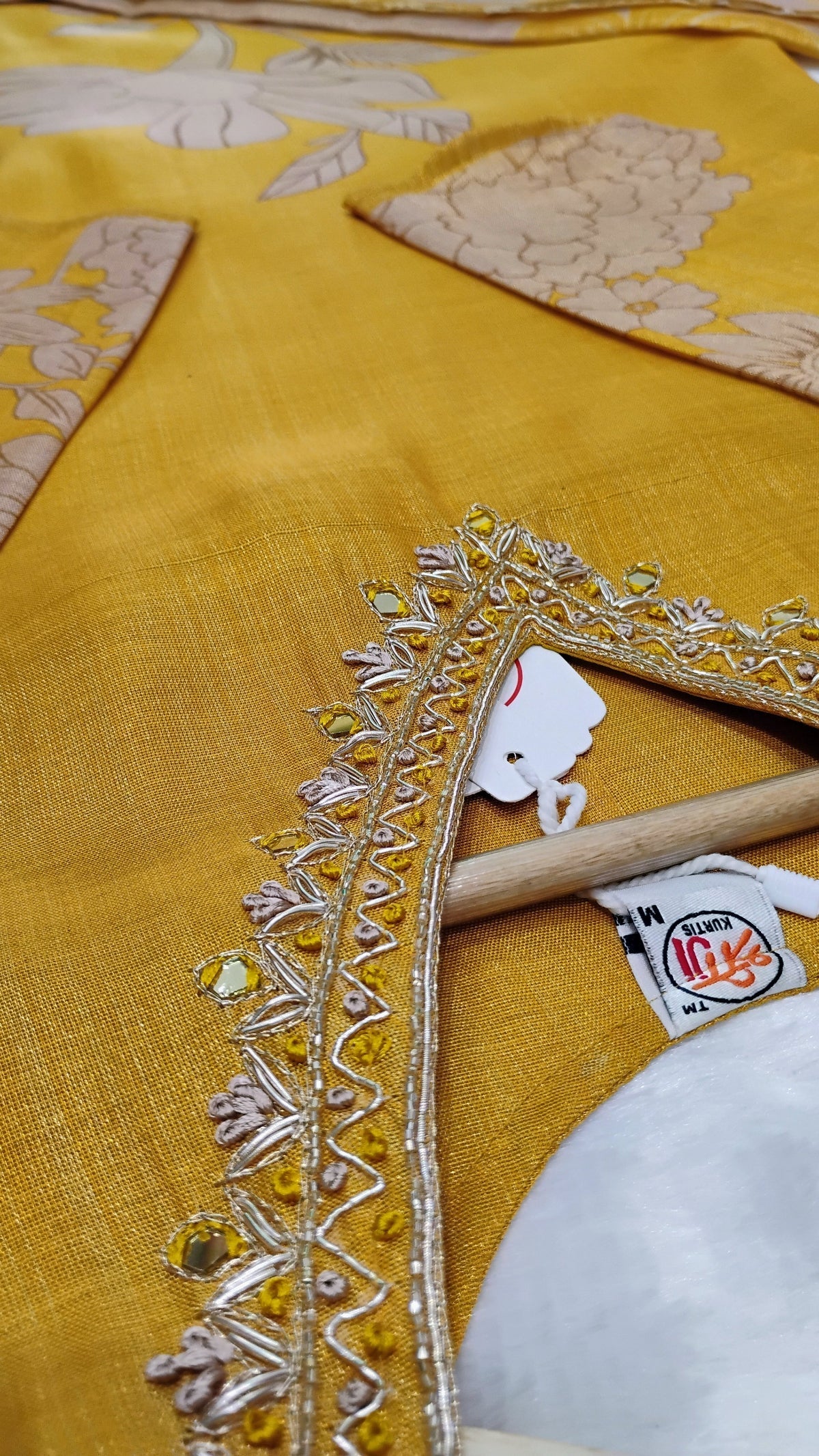 Yellow Designer Digital Set With Dupatta