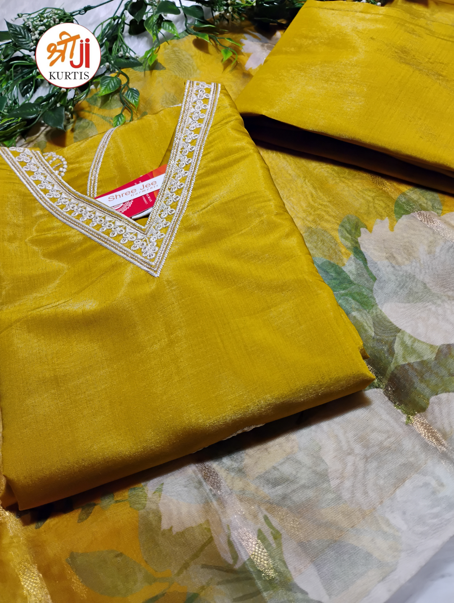 Most Loved Shimmer Kurti Pant & Dupatta Set