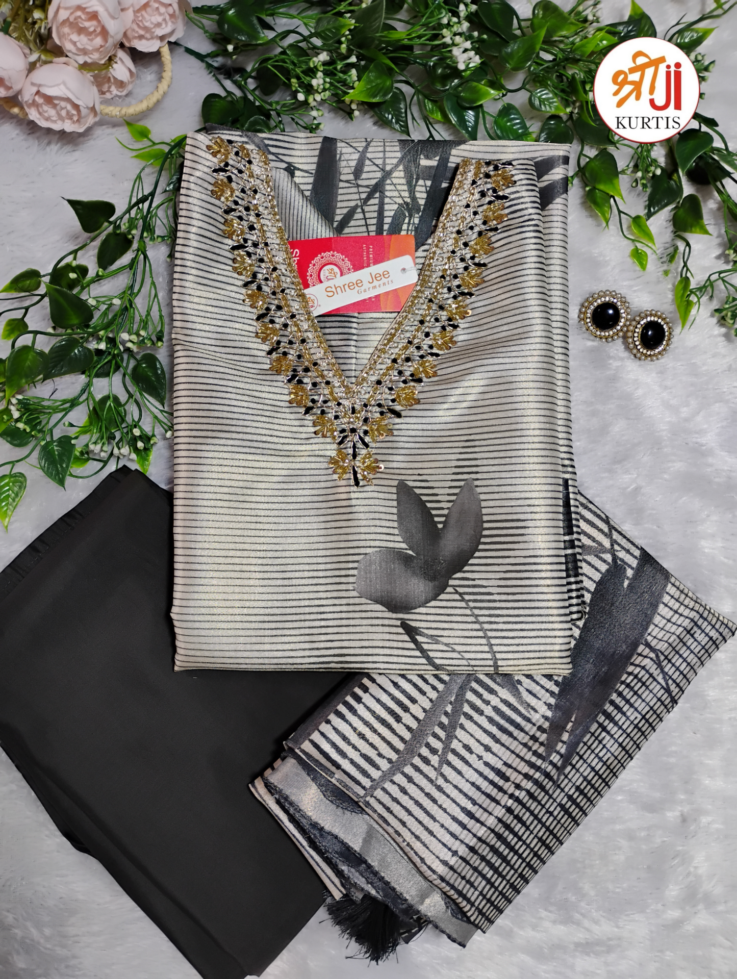 TRENDY DIGITAL KURTI PANT AND DUPATTA SET